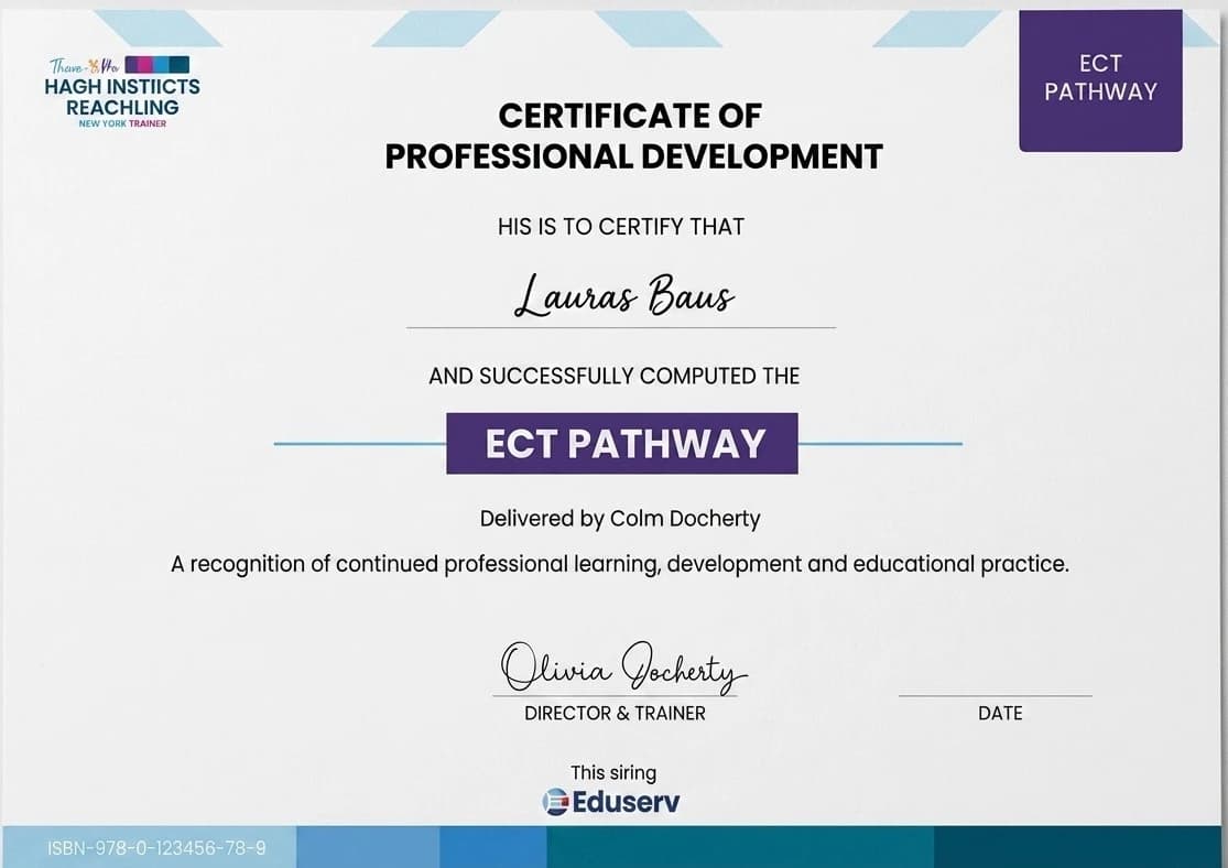 Certificate of Professional Development - ECT Pathway